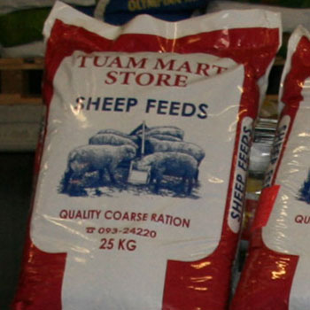 Animal feed at Tuam Mart Store